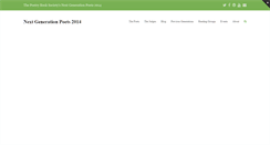 Desktop Screenshot of nextgenerationpoets.com
